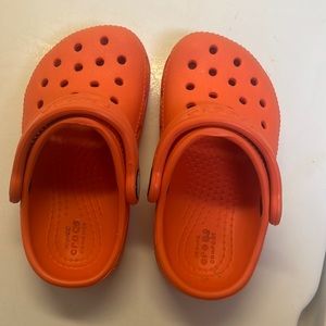 Crocs. Size C6. Excellent used condition. Color Orange . Smoke-free home.